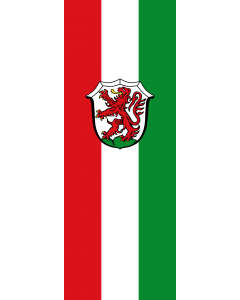 Vertical Hanging Swivel Crossbar Banner Flag: Kaufering, M |  portrait flag | 6m² | 64sqft | 400x150cm | 13x5ft 