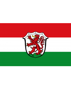 Flag: Kaufering, M |  landscape flag | 1.35m² | 14.5sqft | 90x150cm | 3x5ft 