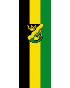 Vertical Hanging Swivel Crossbar Banner Flag: Kinsau |  portrait flag | 6m² | 64sqft | 400x150cm | 13x5ft 