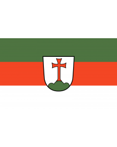 Flag: Landsberg am Lech, GKSt |  landscape flag | 1.35m² | 14.5sqft | 90x150cm | 3x5ft 
