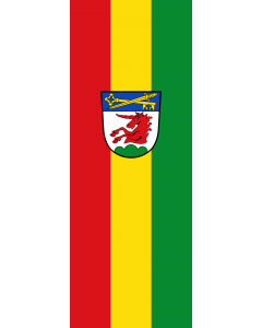 Vertical Hanging Swivel Crossbar Banner Flag: Reichling |  portrait flag | 6m² | 64sqft | 400x150cm | 13x5ft 