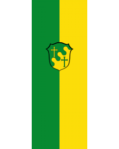 Vertical Hanging Swivel Crossbar Banner Flag: Scheuring |  portrait flag | 6m² | 64sqft | 400x150cm | 13x5ft 