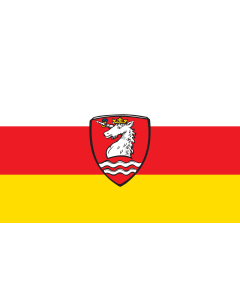 Flag: Schondorf am Ammersee |  landscape flag | 1.35m² | 14.5sqft | 90x150cm | 3x5ft 