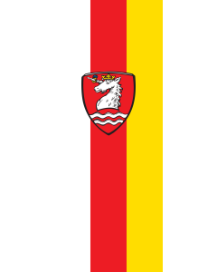 Vertical Hanging Swivel Crossbar Banner Flag: Schondorf am Ammersee |  portrait flag | 3.5m² | 38sqft | 300x120cm | 10x4ft 