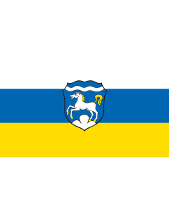 Flag: Windach |  landscape flag | 1.35m² | 14.5sqft | 90x150cm | 3x5ft 