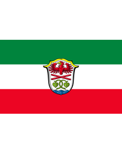 Flag: Miesbach (Kreis) |  landscape flag | 1.35m² | 14.5sqft | 90x150cm | 3x5ft 