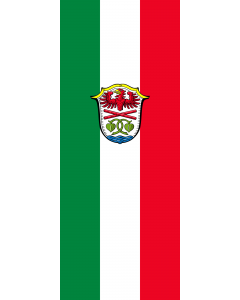 Flag: Miesbach (Kreis) |  portrait flag | 3.5m² | 38sqft | 300x120cm | 10x4ft 
