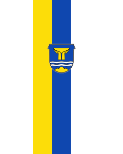 Bandera de Bandera vertical con potencia Bad Wiessee | bandera vertical | 6m² | 400x150cm