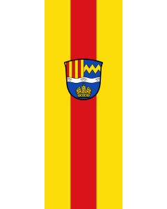 Bandera de Bandera vertical con manga cerrada para potencia Fischbachau | bandera vertical | 6m² | 400x150cm