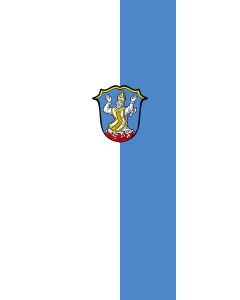 Bandera de  Irschenberg |  bandera vertical | 6m² | 400x150cm 