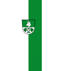 Vertical Hanging Swivel Crossbar Banner Flag: Kreuth |  portrait flag | 6m² | 64sqft | 400x150cm | 13x5ft 