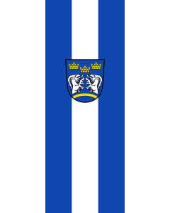 Bandera de  Otterfing |  bandera vertical | 6m² | 400x150cm 