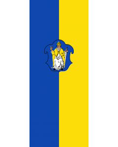Vertical Hanging Beam Flag: Schliersee, M |  portrait flag | 3.5m² | 38sqft | 300x120cm | 10x4ft 