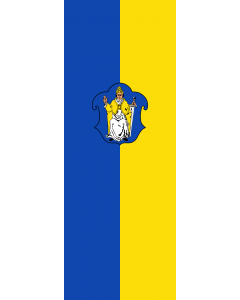 Vertical Hanging Swivel Crossbar Banner Flag: Schliersee, M |  portrait flag | 6m² | 64sqft | 400x150cm | 13x5ft 