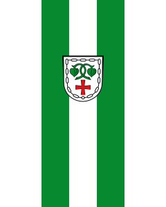 Bandera de Bandera vertical con manga cerrada para potencia Warngau | bandera vertical | 3.5m² | 300x120cm