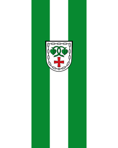 Bandera de Bandera vertical con potencia Warngau | bandera vertical | 6m² | 400x150cm