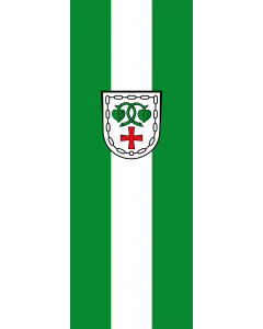 Vertical Hanging Swivel Crossbar Banner Flag: Warngau |  portrait flag | 6m² | 64sqft | 400x150cm | 13x5ft 