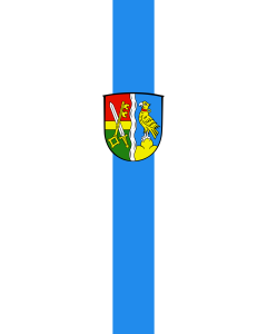 Bandera de Bandera vertical con manga cerrada para potencia Weyarn | bandera vertical | 6m² | 400x150cm