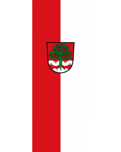 Vertical Hanging Swivel Crossbar Banner Flag: Buchbach, M |  portrait flag | 6m² | 64sqft | 400x150cm | 13x5ft 