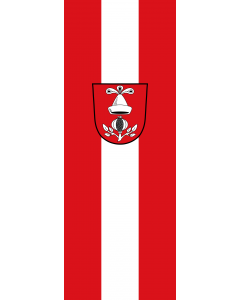 Vertical Hanging Swivel Crossbar Banner Flag: Egglkofen |  portrait flag | 6m² | 64sqft | 400x150cm | 13x5ft 