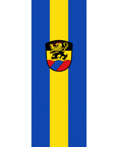 Vertical Hanging Swivel Crossbar Banner Flag: Erharting |  portrait flag | 6m² | 64sqft | 400x150cm | 13x5ft 