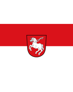 Tisch-Fahne / Tisch-Flagge: Haag i.OB, M 15x25cm