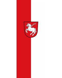Vertical Hanging Swivel Crossbar Banner Flag: Haag i.OB, M |  portrait flag | 6m² | 64sqft | 400x150cm | 13x5ft 