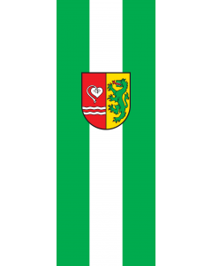 Vertical Hanging Swivel Crossbar Banner Flag: Heldenstein |  portrait flag | 6m² | 64sqft | 400x150cm | 13x5ft 