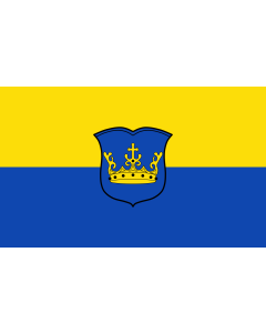 Tisch-Fahne / Tisch-Flagge: Kraiburg a.Inn, M 15x25cm