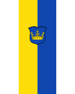 Flag: Kraiburg a.Inn, M |  portrait flag | 3.5m² | 38sqft | 300x120cm | 10x4ft 