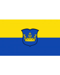 Flag: Kraiburg a.Inn, M |  landscape flag | 1.35m² | 14.5sqft | 90x150cm | 3x5ft 