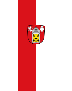 Bandera de Bandera vertical con potencia Lohkirchen | bandera vertical | 3.5m² | 300x120cm