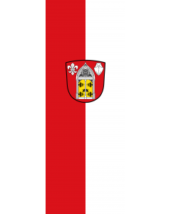 Vertical Hanging Swivel Crossbar Banner Flag: Lohkirchen |  portrait flag | 6m² | 64sqft | 400x150cm | 13x5ft 