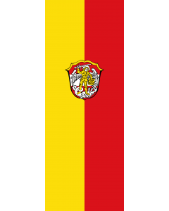 Vertical Hanging Swivel Crossbar Banner Flag: Mettenheim |  portrait flag | 6m² | 64sqft | 400x150cm | 13x5ft 