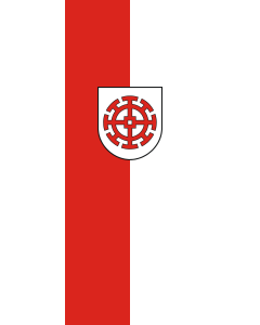 Bandera de Bandera vertical con potencia Mühldorf a.Inn, St | bandera vertical | 3.5m² | 300x120cm
