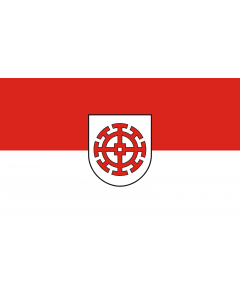 Flag: Mühldorf a.Inn, St |  landscape flag | 1.35m² | 14.5sqft | 90x150cm | 3x5ft 