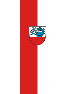 Vertical Hanging Swivel Crossbar Banner Flag: Neumarkt-Sankt Veit, St |  portrait flag | 6m² | 64sqft | 400x150cm | 13x5ft 