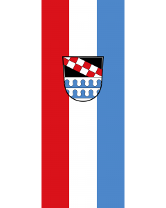 Flag: Niederbergkirchen |  portrait flag | 3.5m² | 38sqft | 300x120cm | 10x4ft 