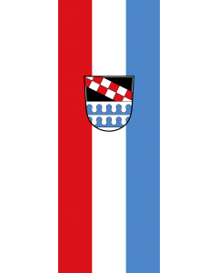Flag: Niederbergkirchen |  portrait flag | 6m² | 64sqft | 400x150cm | 13x5ft 