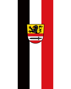 Bandera de Bandera vertical con manga cerrada para potencia Niedertaufkirchen | bandera vertical | 3.5m² | 300x120cm