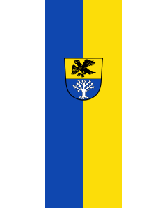 Bandera de Bandera vertical con potencia Oberbergkirchen | bandera vertical | 6m² | 400x150cm