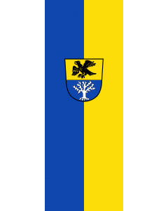 Flag: Oberbergkirchen |  portrait flag | 6m² | 64sqft | 400x150cm | 13x5ft 