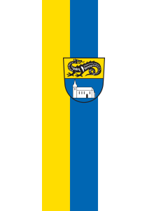 Bandera de Bandera vertical con potencia Oberneukirchen | bandera vertical | 3.5m² | 300x120cm