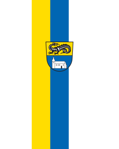 Bandera de Bandera vertical con potencia Oberneukirchen | bandera vertical | 6m² | 400x150cm