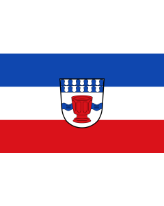 Tisch-Fahne / Tisch-Flagge: Obertaufkirchen 15x25cm