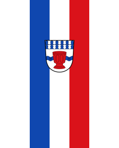Bandera de Bandera vertical con potencia Obertaufkirchen | bandera vertical | 3.5m² | 300x120cm