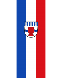 Vertical Hanging Swivel Crossbar Banner Flag: Obertaufkirchen |  portrait flag | 6m² | 64sqft | 400x150cm | 13x5ft 