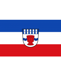 Flag: Obertaufkirchen |  landscape flag | 1.35m² | 14.5sqft | 90x150cm | 3x5ft 