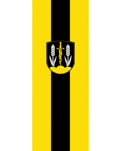 Vertical Hanging Beam Flag: Schönberg |  portrait flag | 6m² | 64sqft | 400x150cm | 13x5ft 