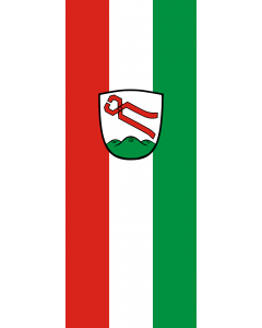 Vertical Hanging Beam Flag: Zangberg |  portrait flag | 3.5m² | 38sqft | 300x120cm | 10x4ft 